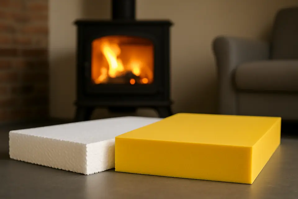 Jaki styropian EPS czy styrodur XPS pod kominek lub kozę