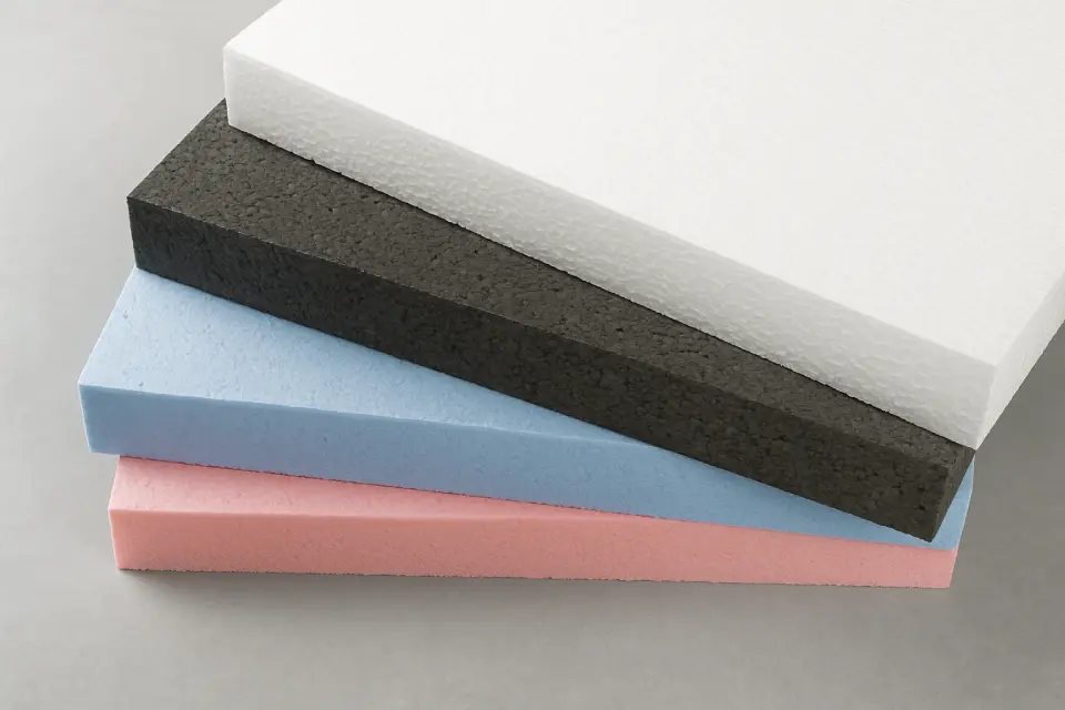 czy kolor styropianu i xps ma znaczenie