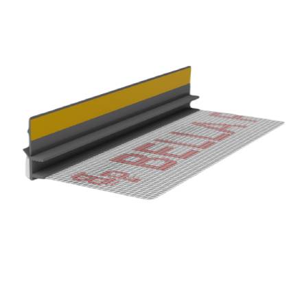 listwa przyokienna pcv z siatka i uszczelka 300 cm bella plast antracyt