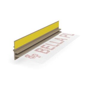 listwa przyokienna pcv z siatka uszczelką 300 cm bella plast dąb słodowy