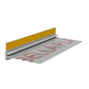 listwa przyokienna pcv z siatka i uszczelka 300 cm bella plast mleczno-szary