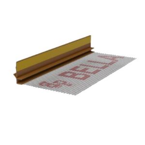 listwa przyokienna pcv z siatka i uszczelką 300 cm bella plast złoty dąb