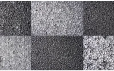 Różne odcienie szarości styropianu grafitowego firmy Termo Organika