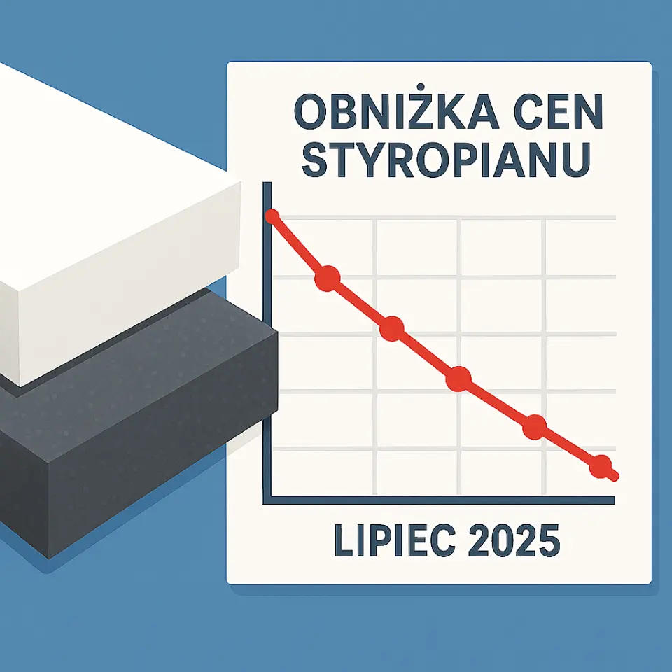 ceny styropianu lipiec 2025 obniżka cen styropianu