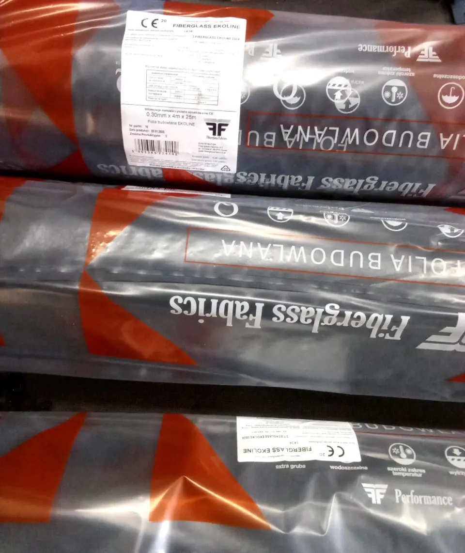 Dostawa folii budowlanej FIBERGLASS 0,3mm Częstochowa Śląsk