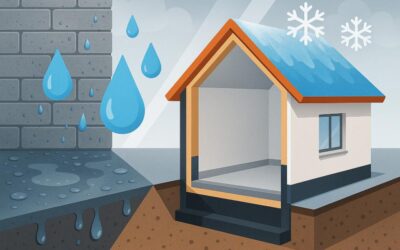 Woda, wilgoć i szron? Jak zabezpieczyć budynek przed wilgocią