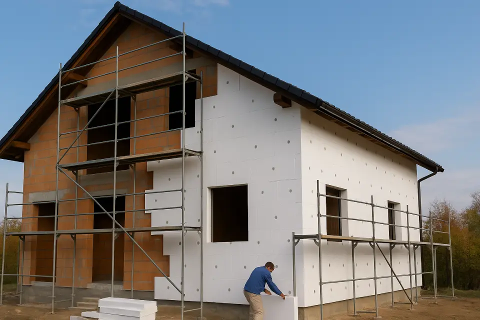 ocieplenie przed tynkowaniem