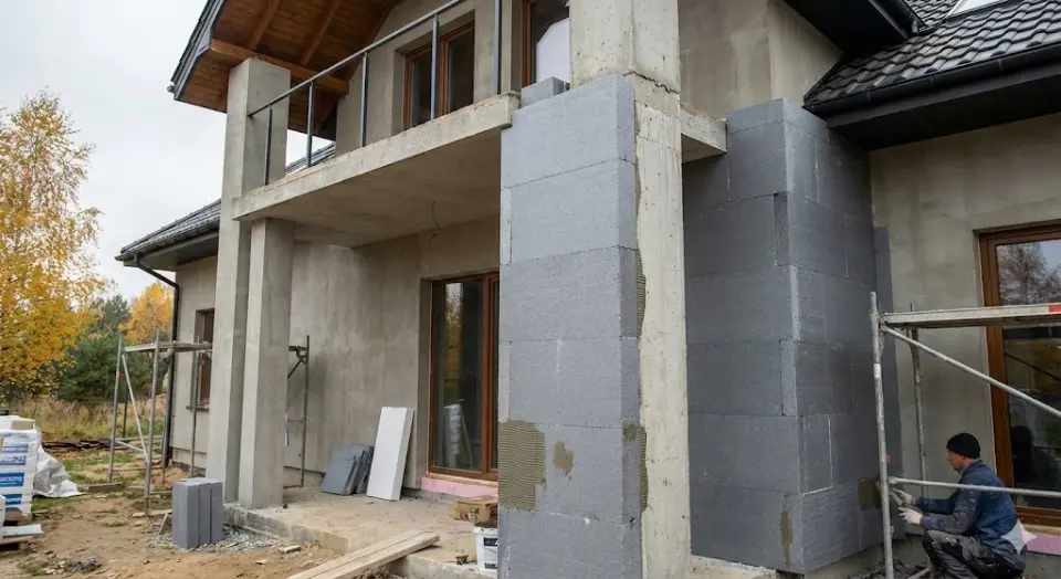 Czy trzeba ocieplać kolumny i słupy na zewnątrz domu?