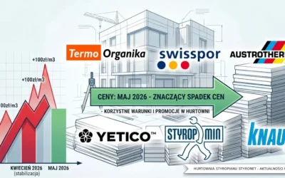Gwałtowne przetasowania na rynku cen styropianu i XPS – maj 2026